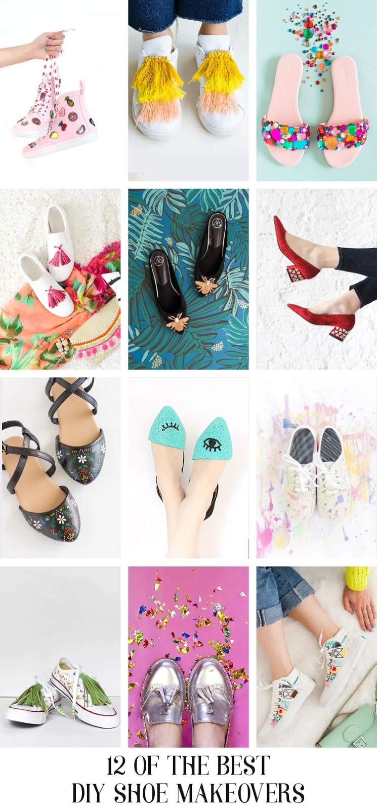12 OF THE BEST DIY SHOES MAKEOVERS.