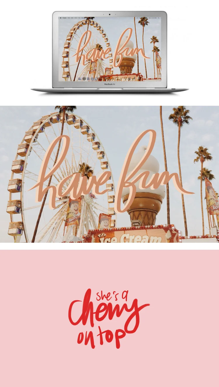 GORGEOUS HAND-LETTERED DESKTOP DOWNLOADS FROM DESIGN LOVE FEST.