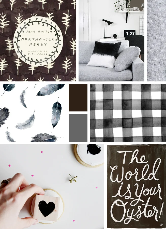 MONDAY MOODBOARD - BLACK AND WHITE.