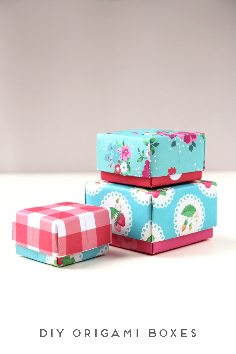 DIY ORIGAMI BOXES.