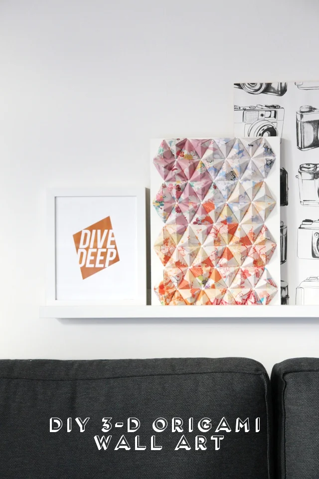 DIY 3D ORIGAMI WALL ART.