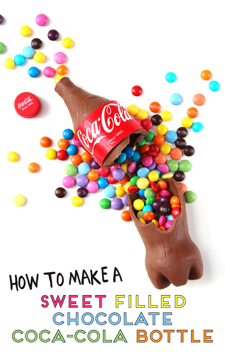 HOW TO MAKE A SWEET FILLED CHOCOLATE COCA-COLA BOTTLE.