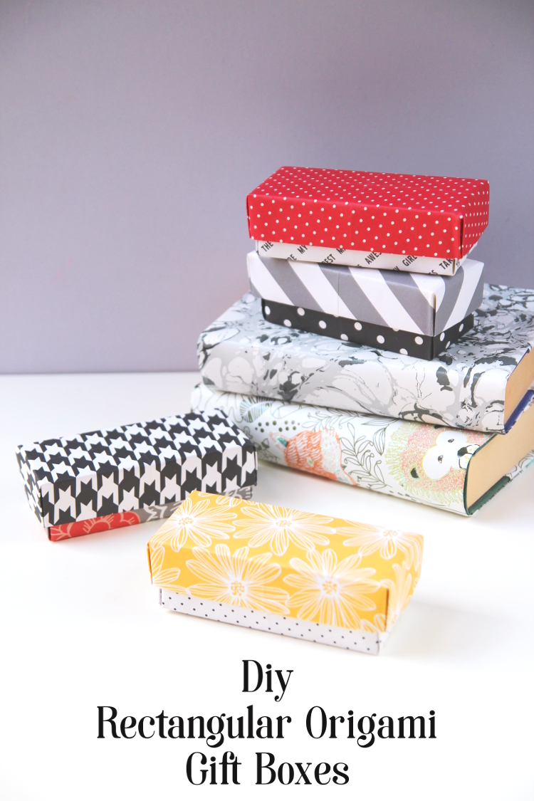 Diy Rectangular Origami Gift Boxes Gathering Beauty