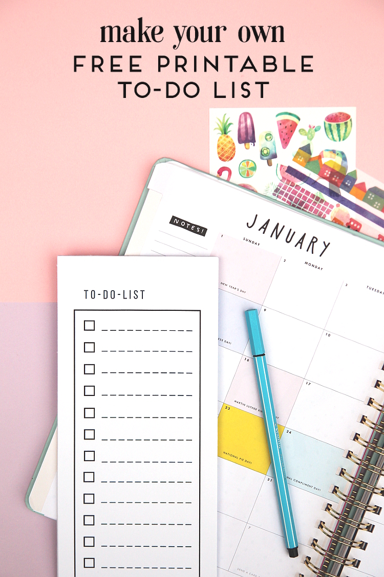 printable to do lists to get organized