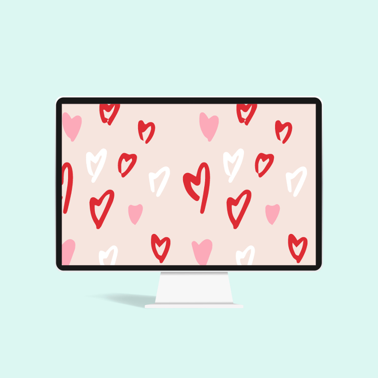 Free Valentine's Day Heart Wallpaper For Your Desktop Or Phone — Gathering  Beauty