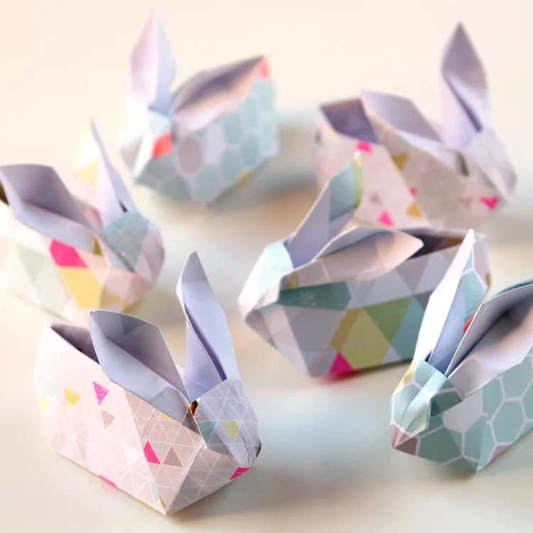 Diy Origami Easter Bunny Baskets Gathering Beauty