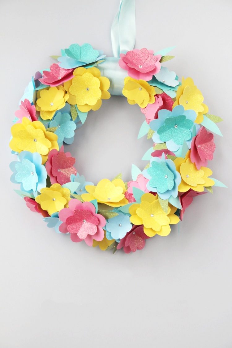 The EASIEST Paper Flower Craft and Pretty Spring Holiday Decoration — super  make it