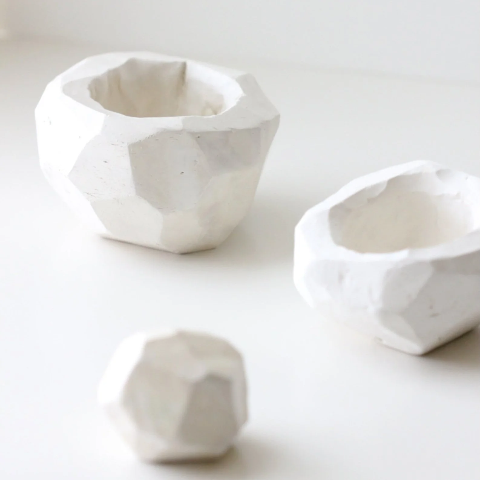 DIY Geometric Clay Pot