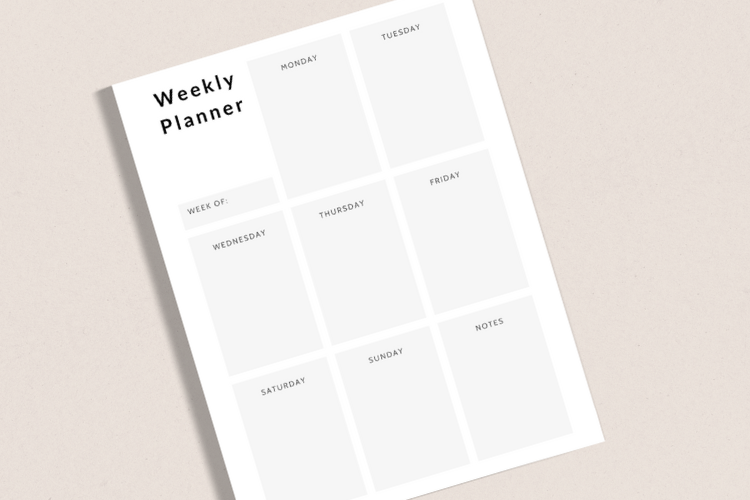 Free Printable Minimalist Weekly Planner Gathering Beauty