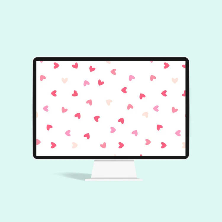 Valentine's Day Tiny Heart Wallpaper — Gathering Beauty