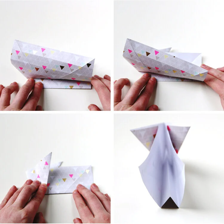 DIY ORIGAMI EASTER BUNNY BASKETS. — Gathering Beauty