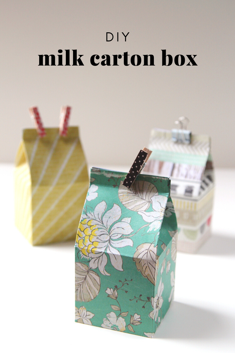 DIY Milk Carton Gift Box — Gathering Beauty