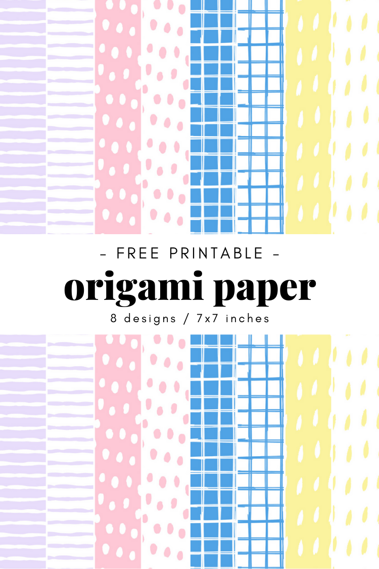 Free Printable Origami Paper Gathering Beauty