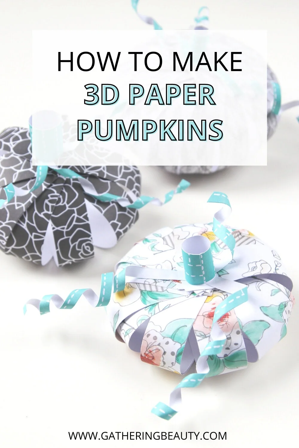 How To Make 3D Paper Pumpkins