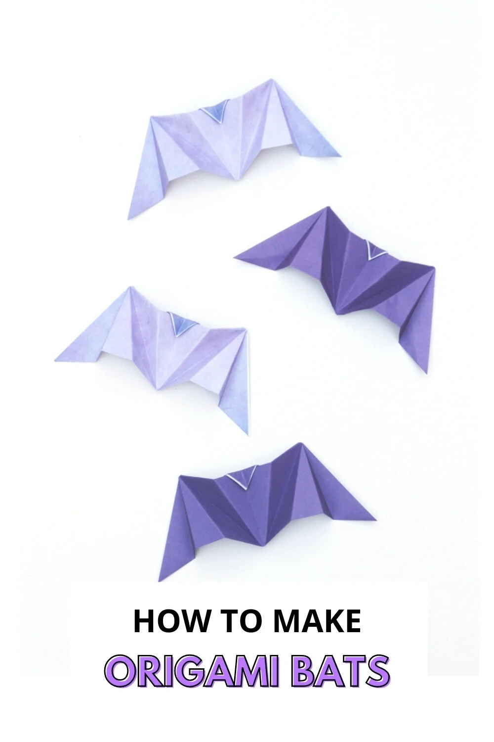HOW TO MAKE AN ORIGAMI BAT.