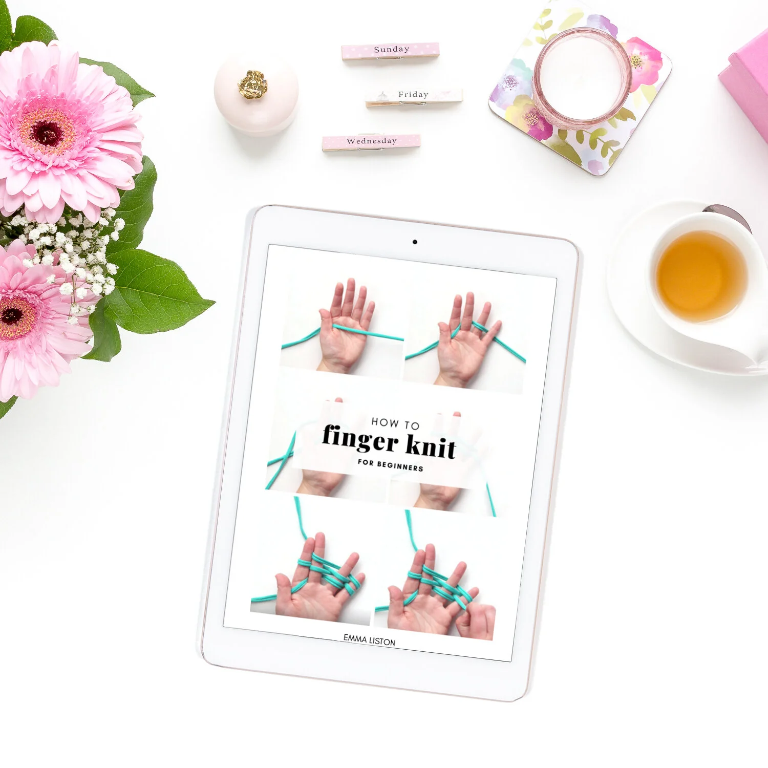 how to finger knit ebook