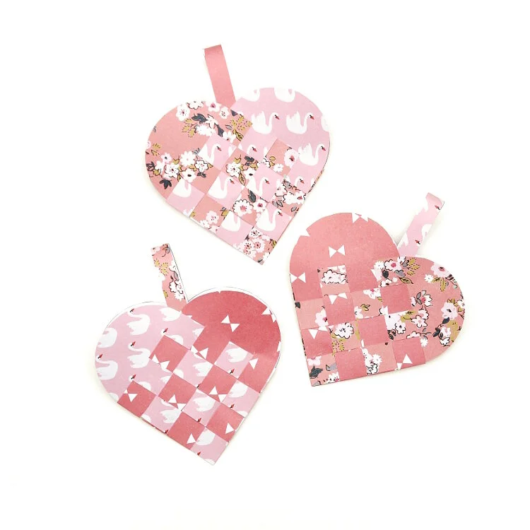woven paper heart free template gathering beauty
