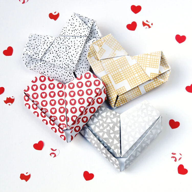 FOLDED ORIGAMI HEART