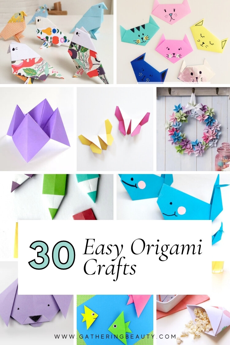 rainfall Plague unknown 30 Easy Origami Crafts — Gathering Beauty