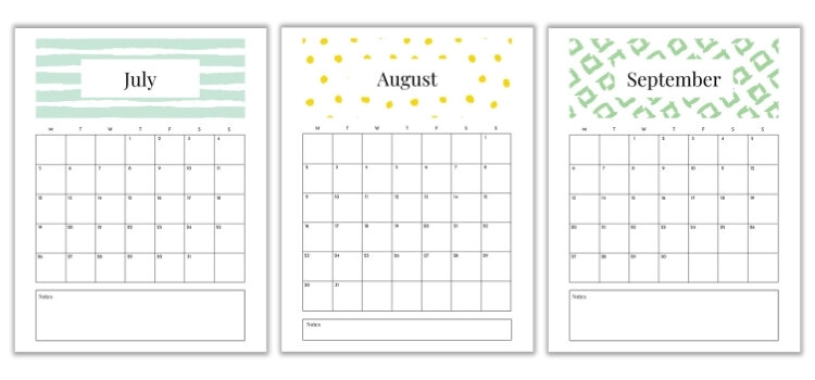 Summer 2022 Calendar Template Free Printable 2021-2022 Calendar — Gathering Beauty