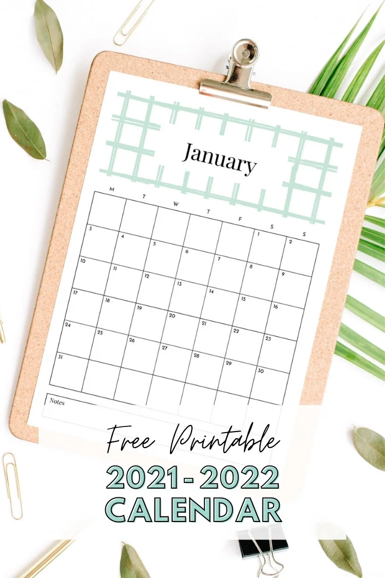 free printable 2021 2022 calendar gathering beauty