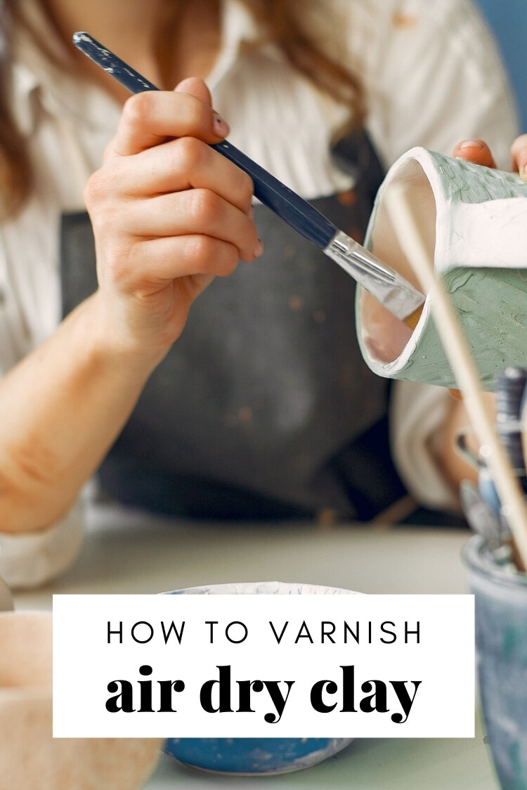 VARNISH AIR DRY CLAY - to glaze or not to glaze - DIY clay at home