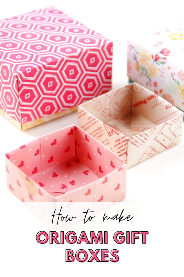 How to fold Origami Gift Box with Lid (Traditional) 