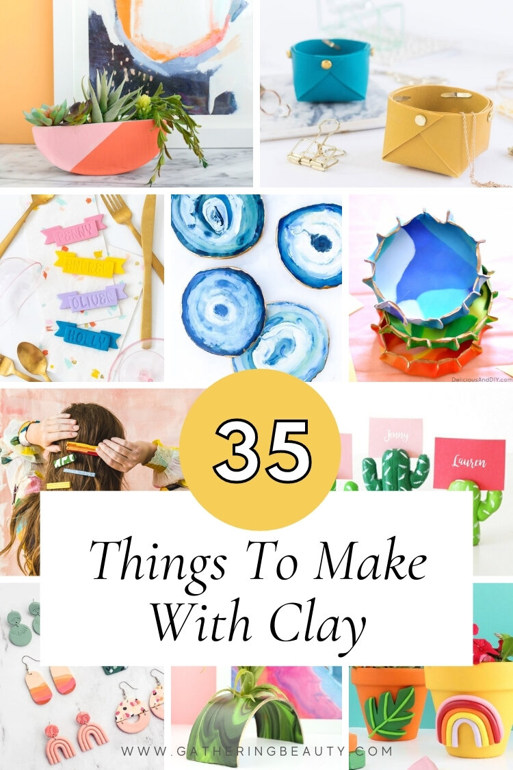 3D Clay Art, Clay Art Tutorial, Air dry clay crafts