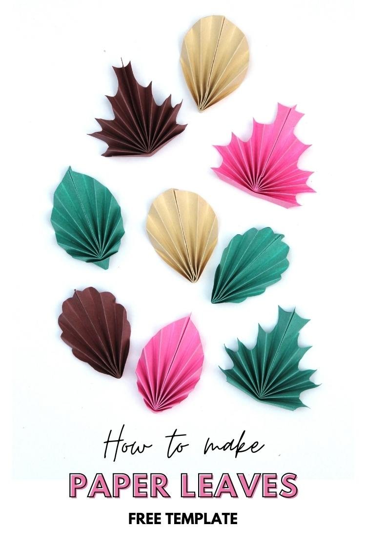 ♥: diy paper leaves + free leaf template