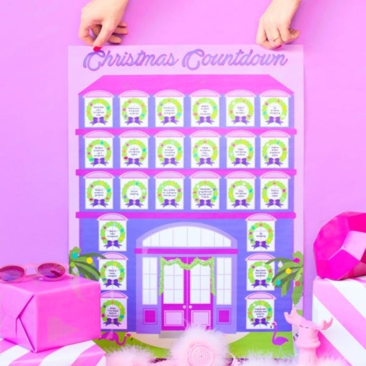 purple house advent calendar