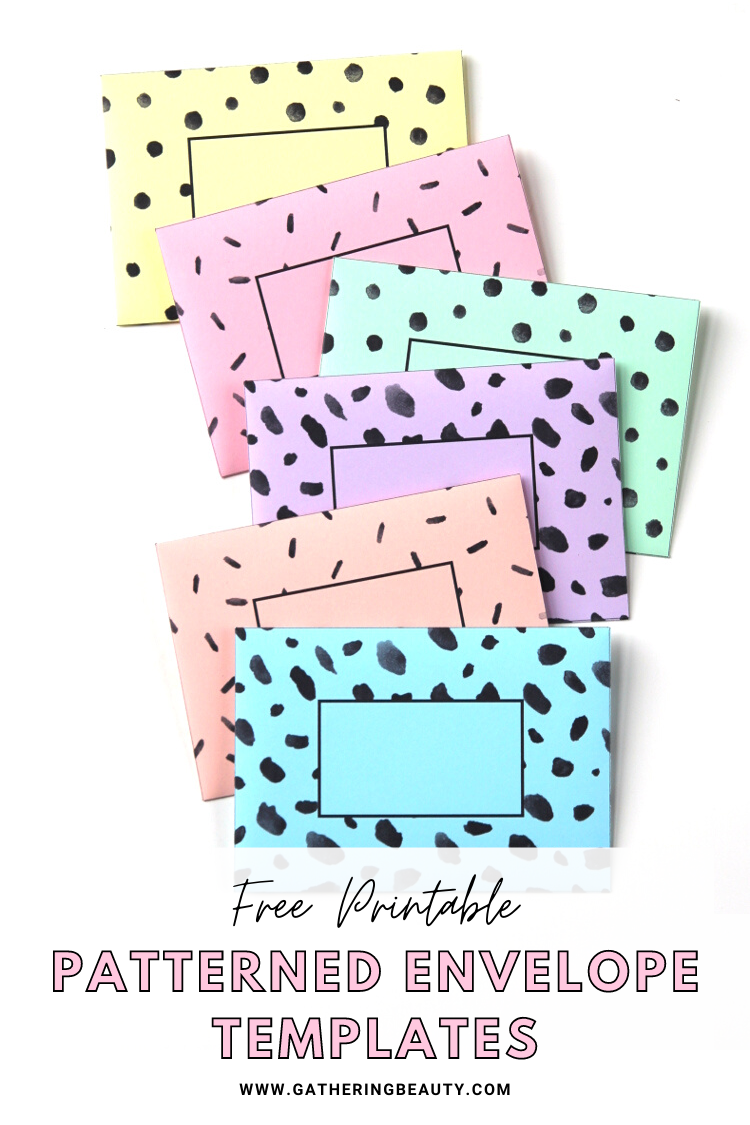 Free Printable Envelope Template — Gathering Beauty / Free editable and