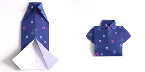 Father's Day Origami Shirt And Tie. — Gathering Beauty