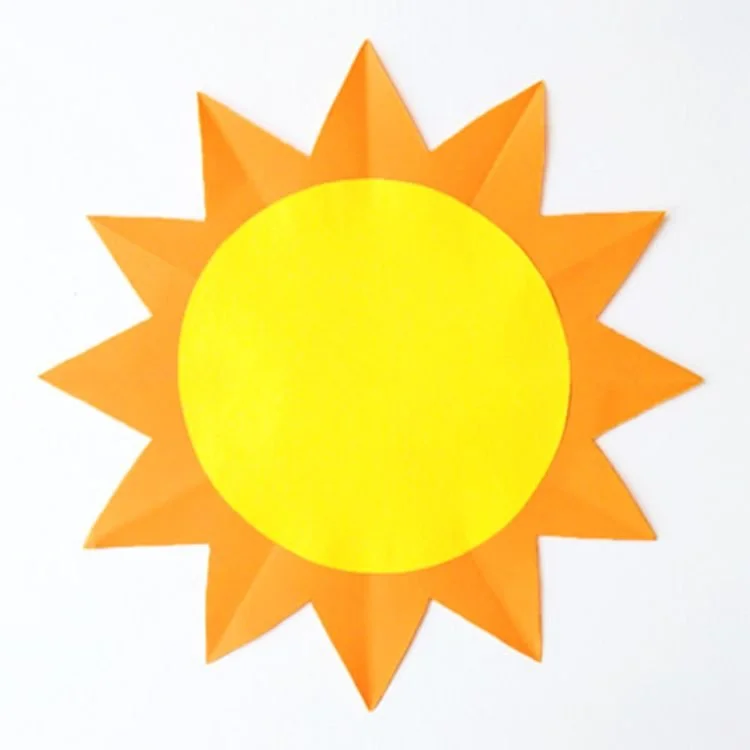 Origami sun.