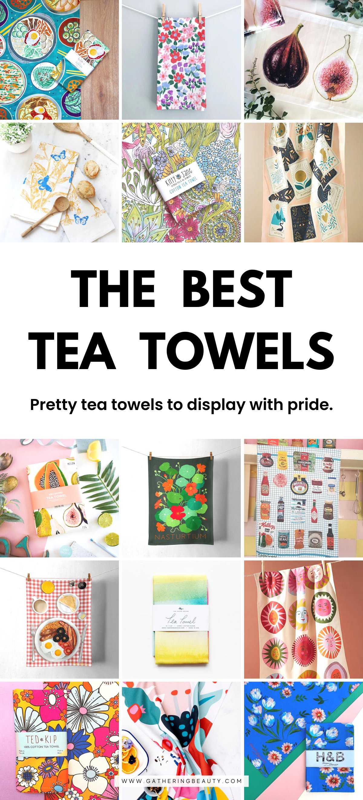 The Prettiest Tea Towels to Brighten Up Any Kitchen