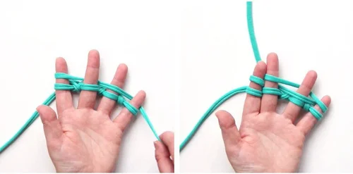 How To Finger Knit - Knitting The Rows — Gathering Beauty