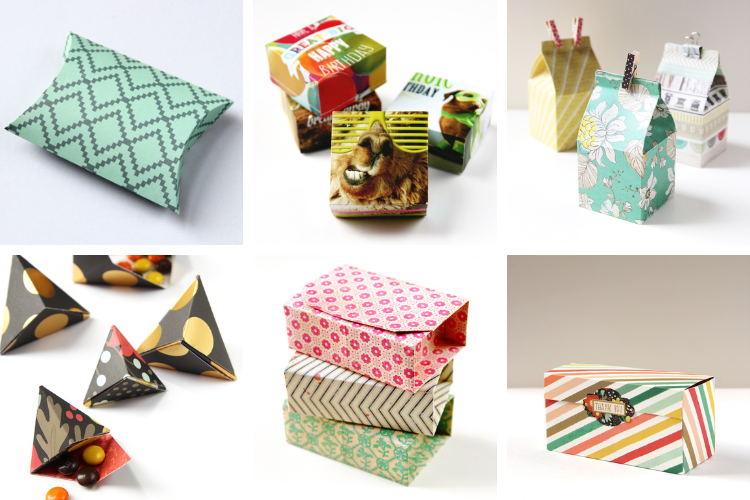 Recycled Food Box Gift Bags - DIY Inspired