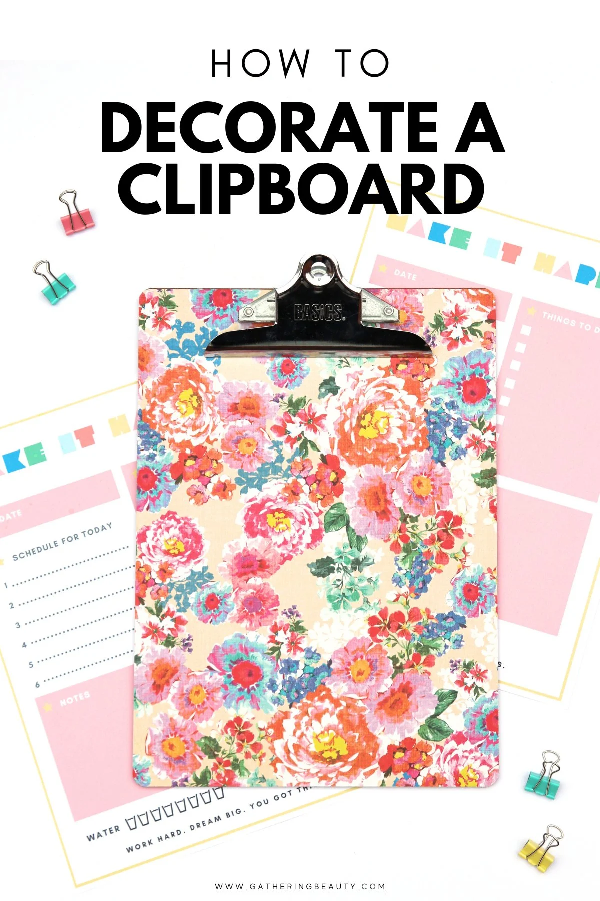 How To Decorate a Clipboard
