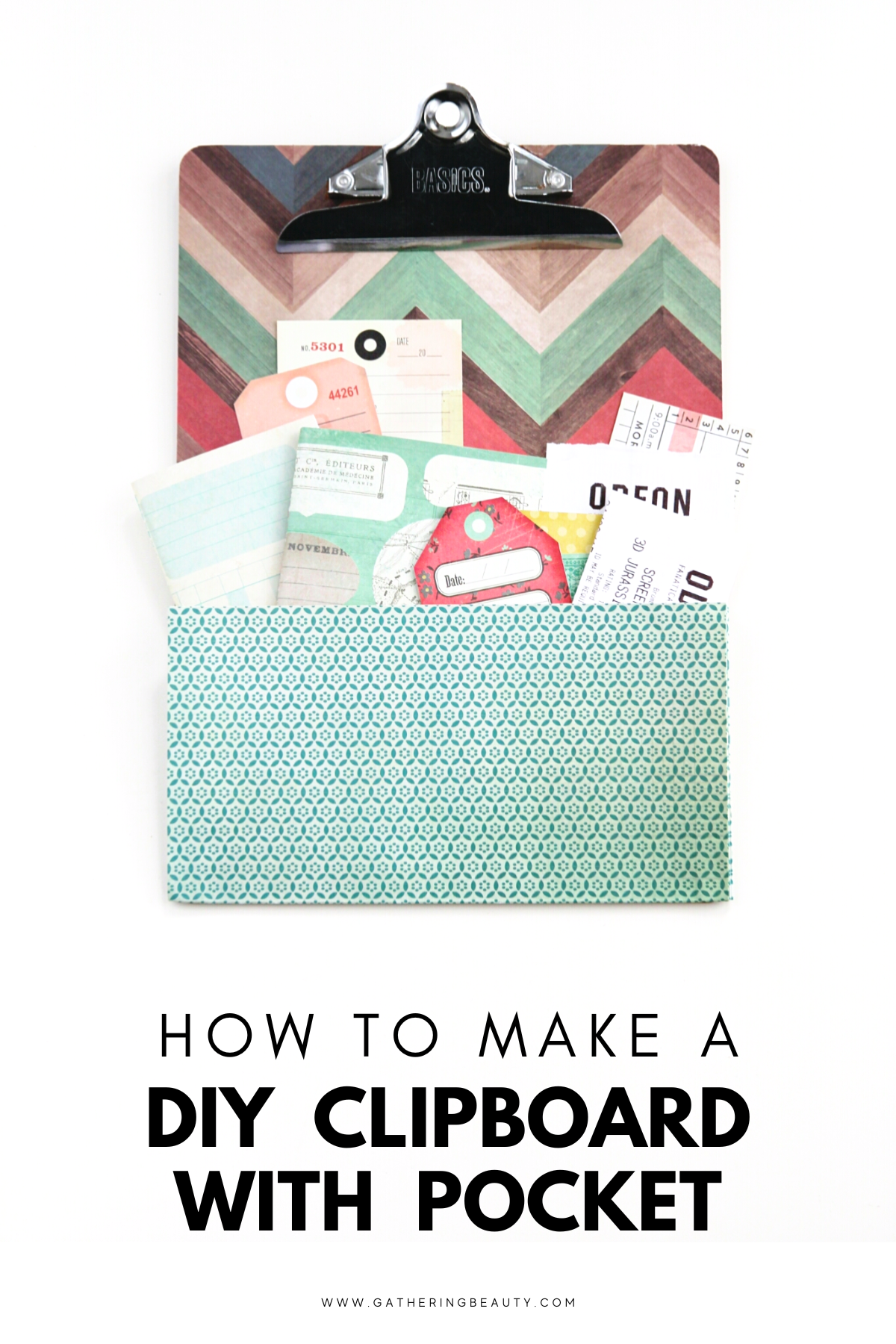 DIY Clipboard With Pocket