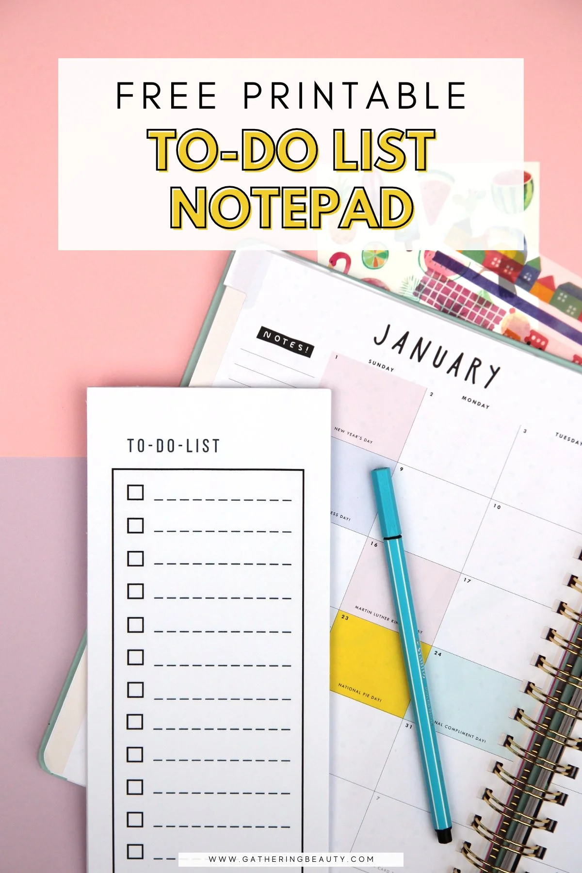 Free Printable To-Do List Notepad