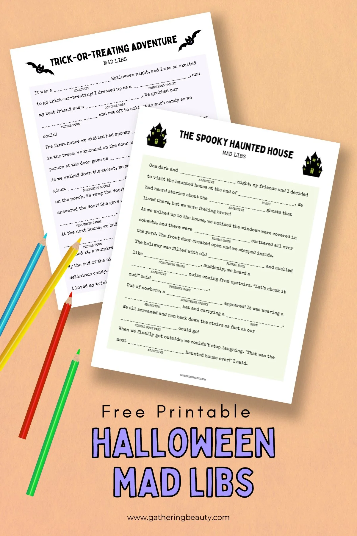 Free Printable Halloween Mad Libs