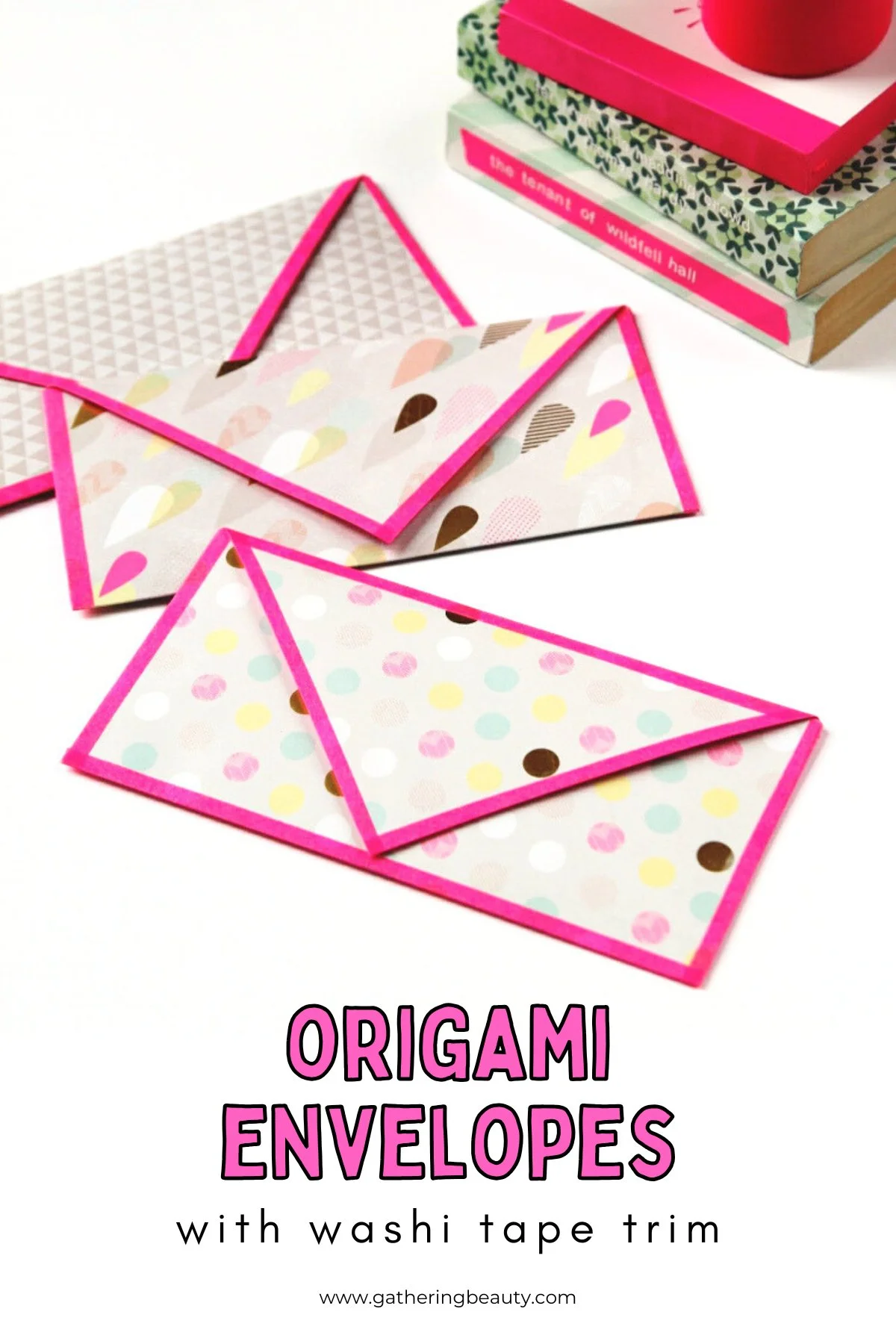 How To Fold An Envelope Out Of Paper (With Washi Tape Edge)