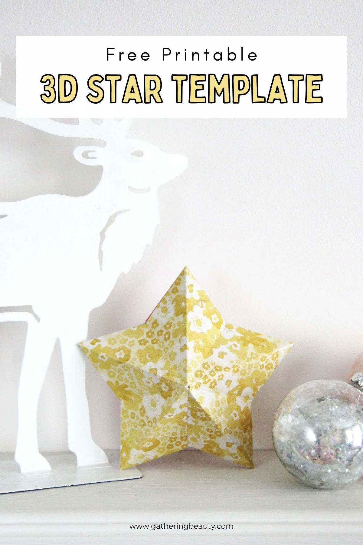 Free Printable 3D Star Template