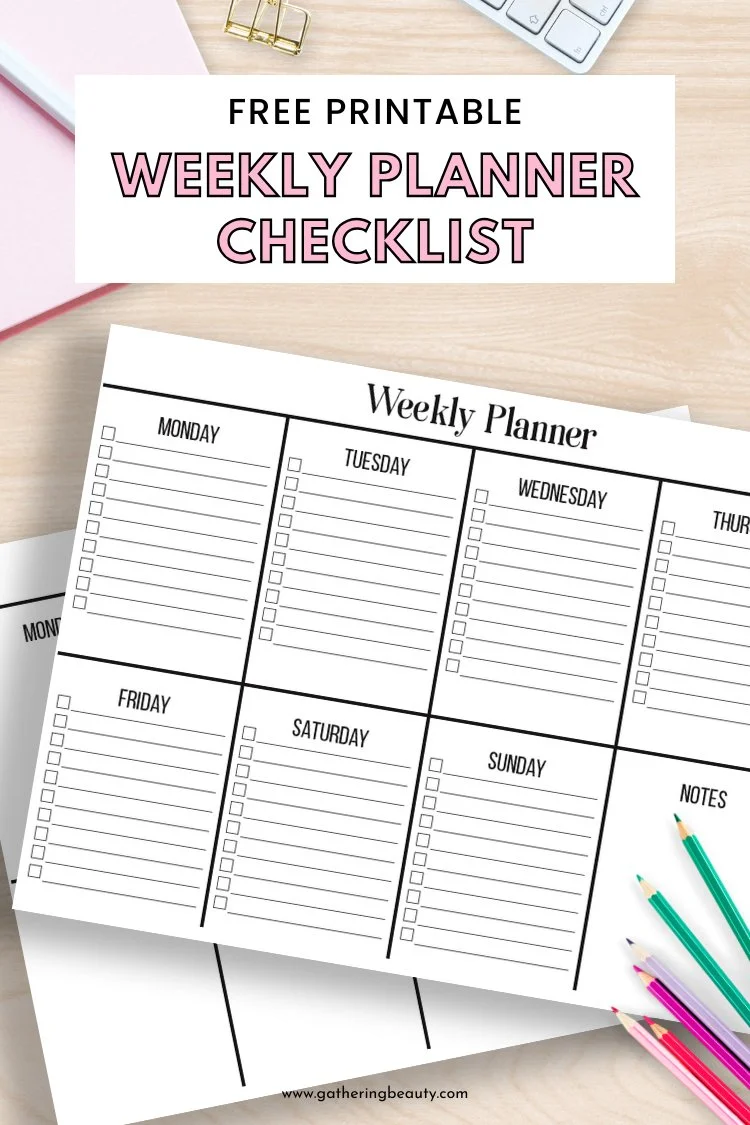Free Printable Weekly Planner