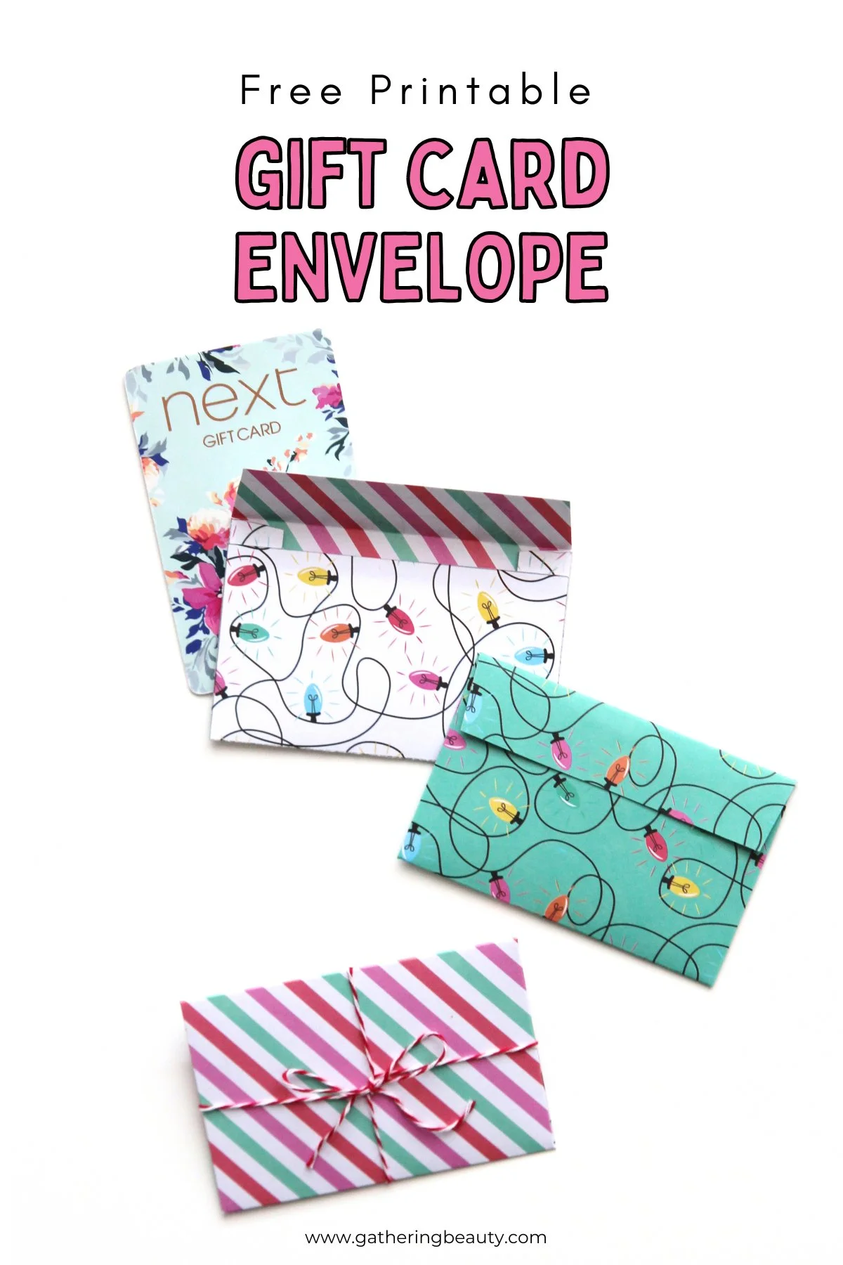 Free Printable Gift Card Envelope