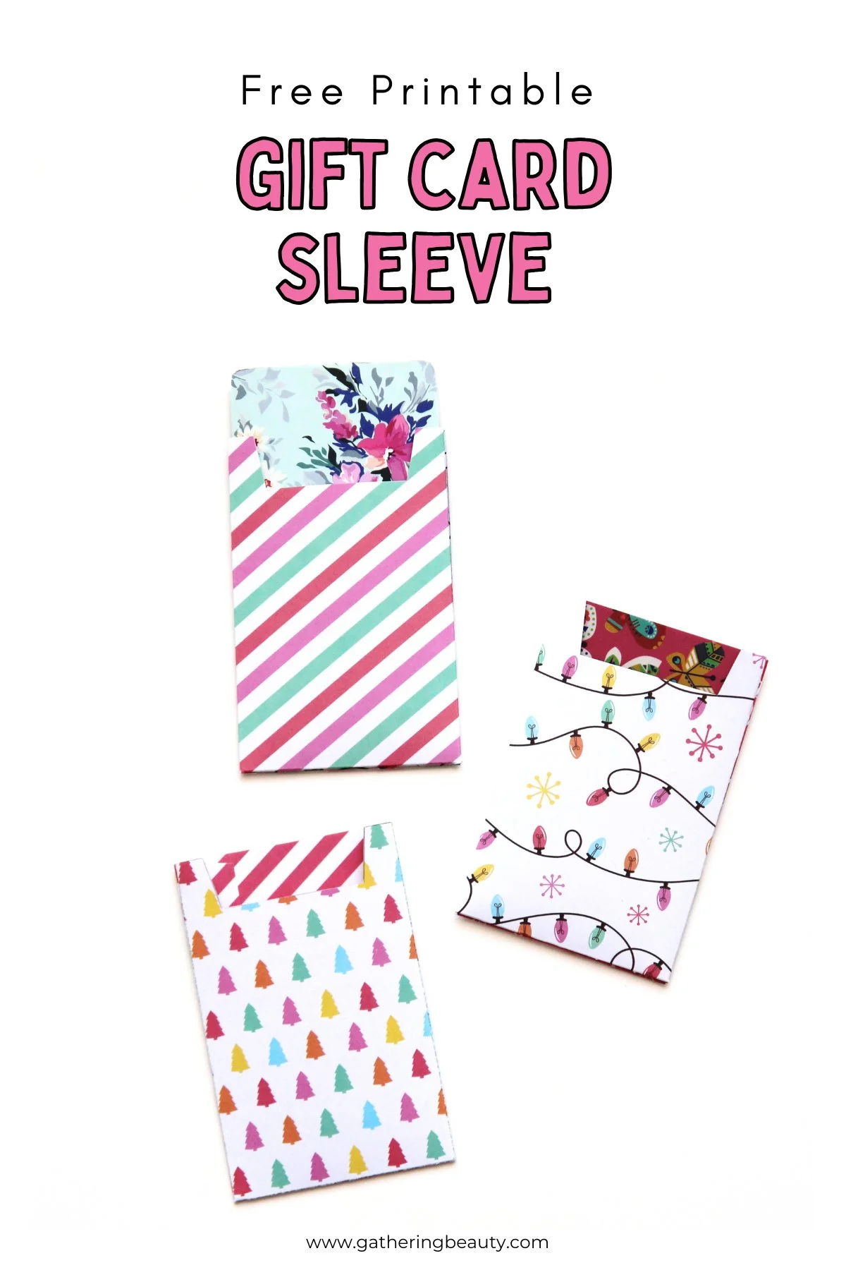 Free Printable Gift Card Sleeve