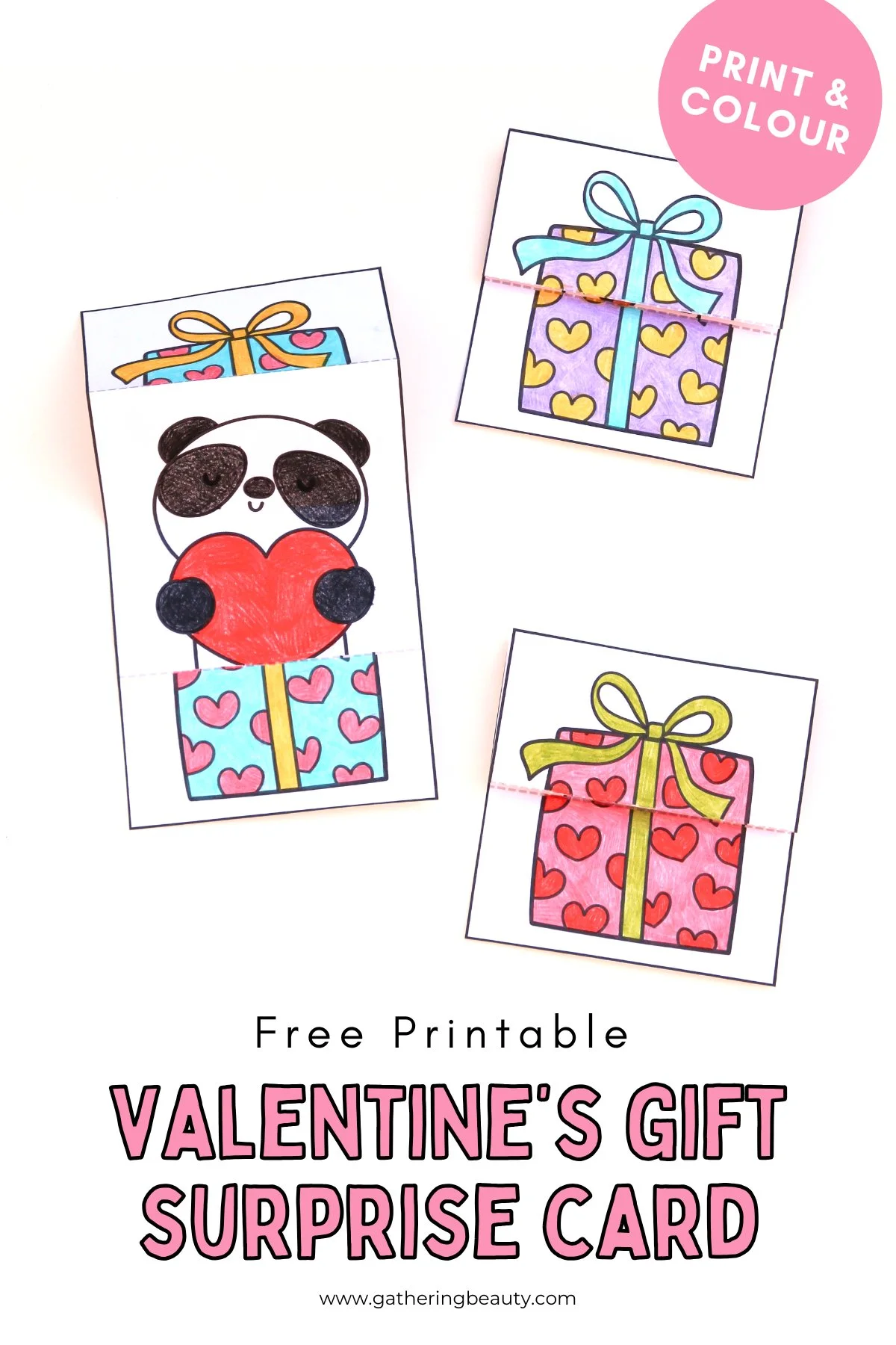 Free Printable Valentine's Day Surprise Gift Cards