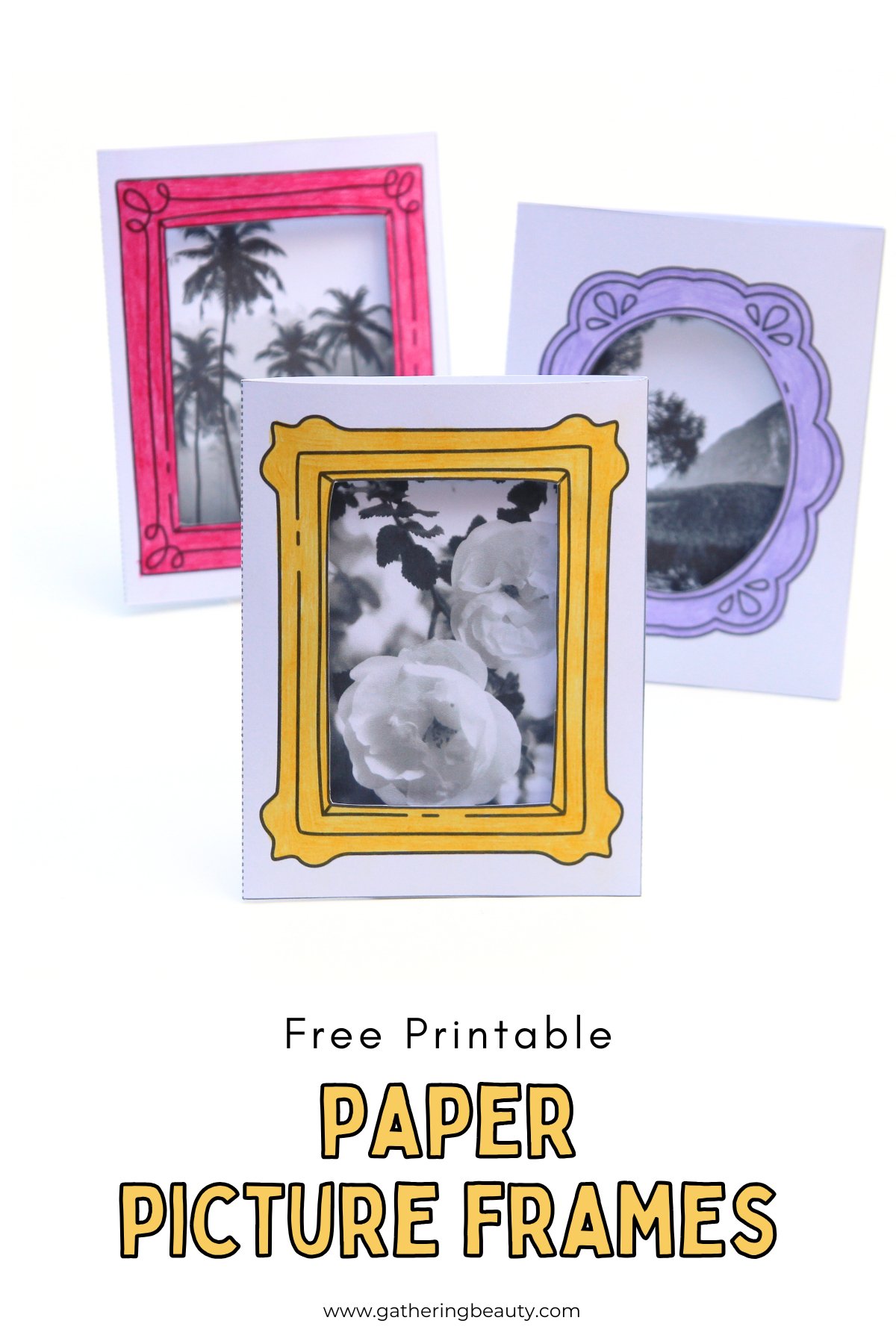 Free Printable DIY Picture Frames