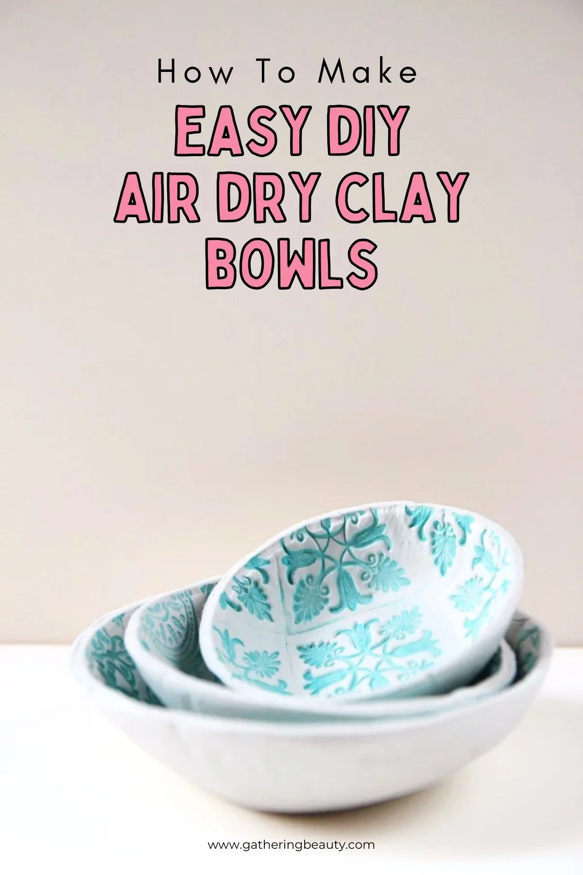 How To Make Air Dry Clay Bowls