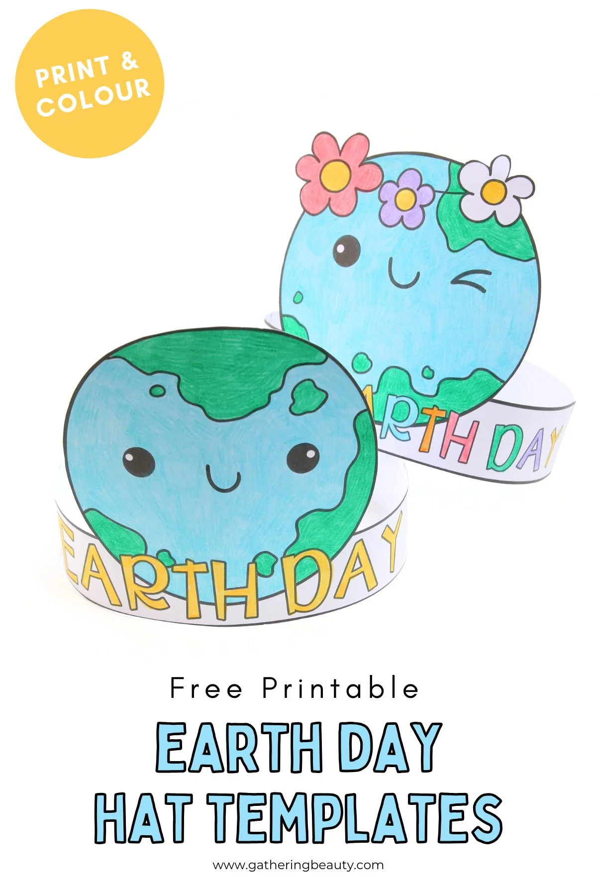 Free Printable Earth Day Hats
