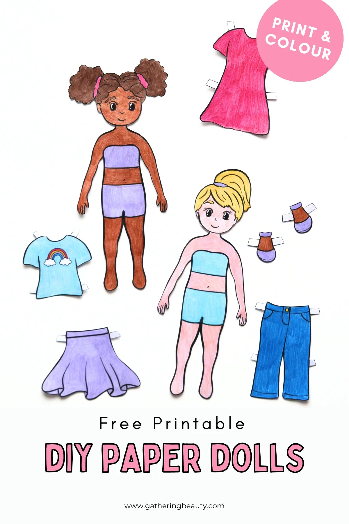 Free Printable DIY Paper Dolls
